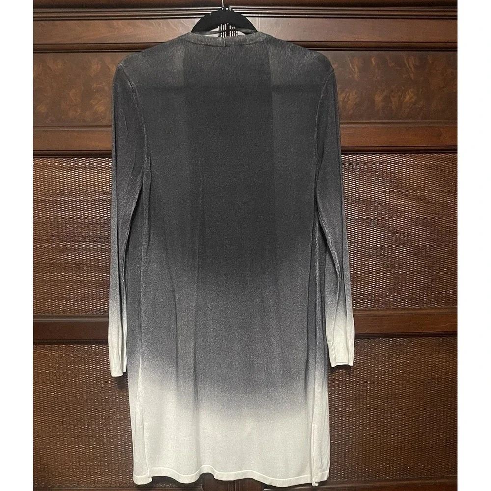Kobi Halperin‎ Women's Gray Ombre Cardigan Lightweight Sweater  Duster Size M